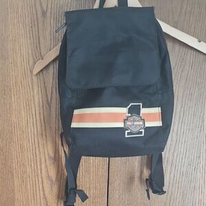Harley-Davidson Black and Orange Ladies's Backpack